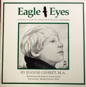 Cover of picture book Eagle eyes, showing the face of a young boy