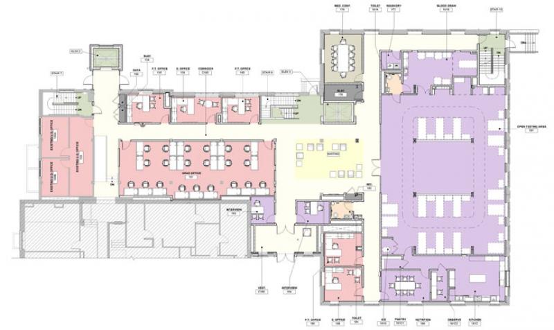 Freer Hall level 1 renovation floor plan